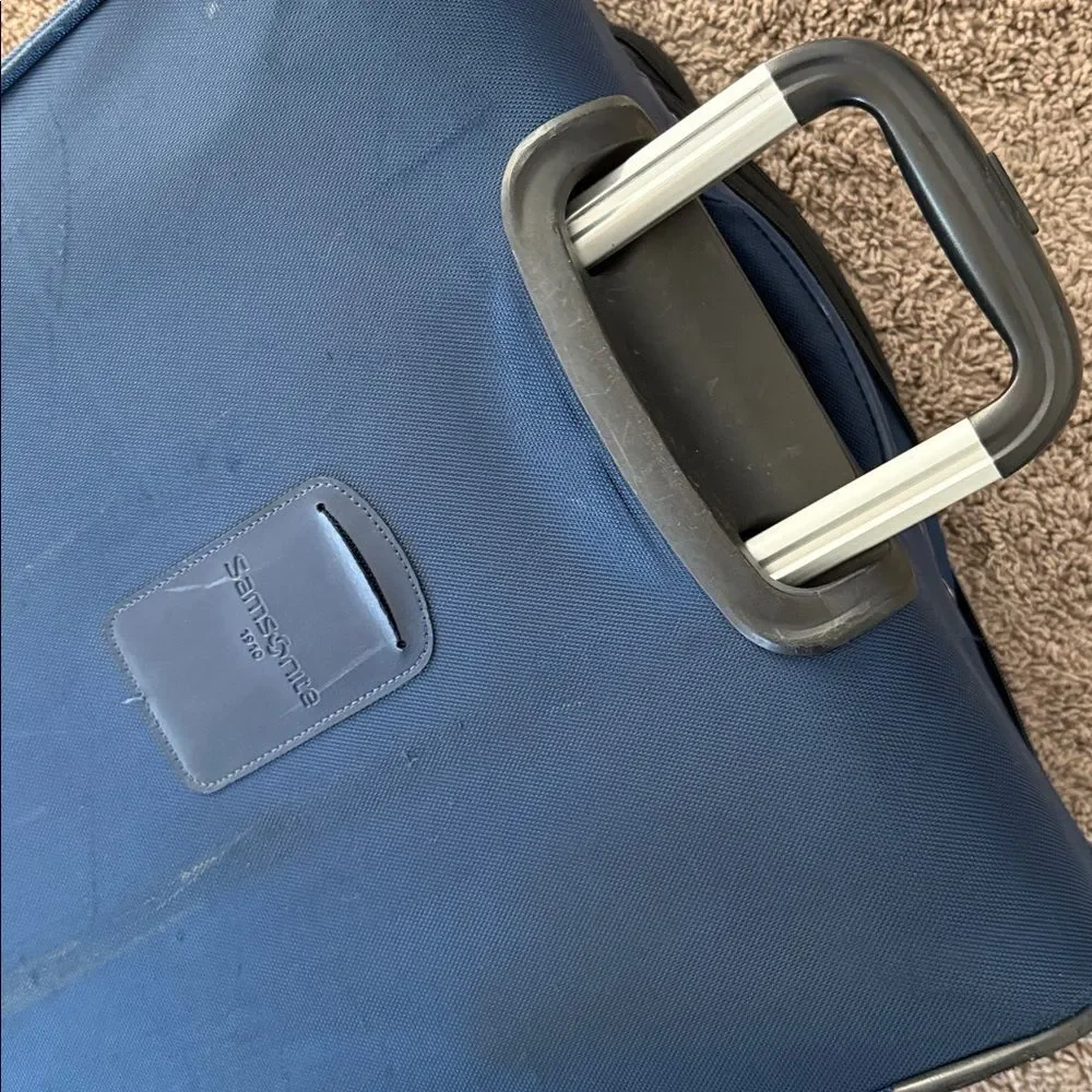 Samsonite Navy Blue Softshell Expandable Spinner Suitcase 20150410 4500254976